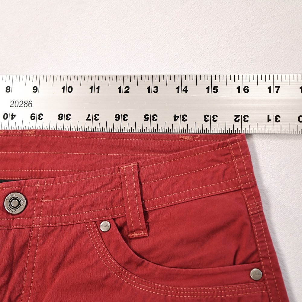 KUHL Womens 8 Maroon Red Splash 11" Outdoor Adventure Hiking Casual Cargo Shorts - Picture 5 of 6